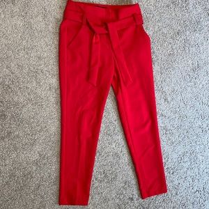 New York & Company red trousers.